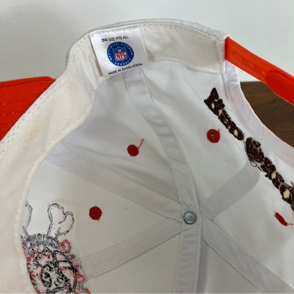 VTG Cleveland Browns Logo Athletic Dawg Pound NFL Snapback Hat Cap Red Onion - Picture 13 of 16